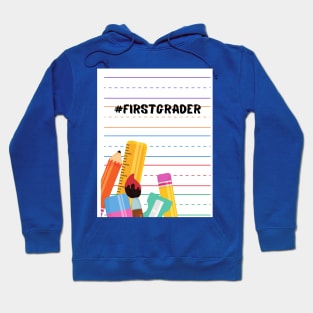 First Day of School  First Grader Hoodie